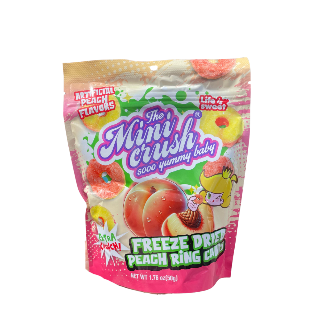 Freeze Dried Peach Rings 50g
