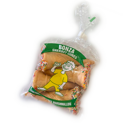 Bonza Marshmallow Sherbet Cones - 150g