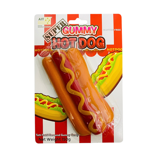 Super Sized Gummy Hot Dog 150g