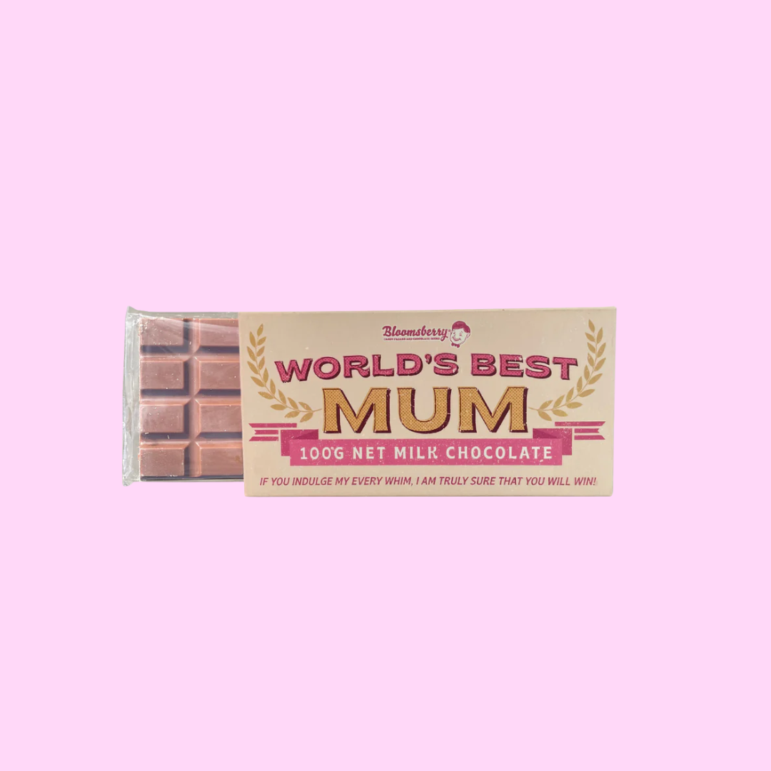 World's Best Mum Milk Chocolate Block 100g
