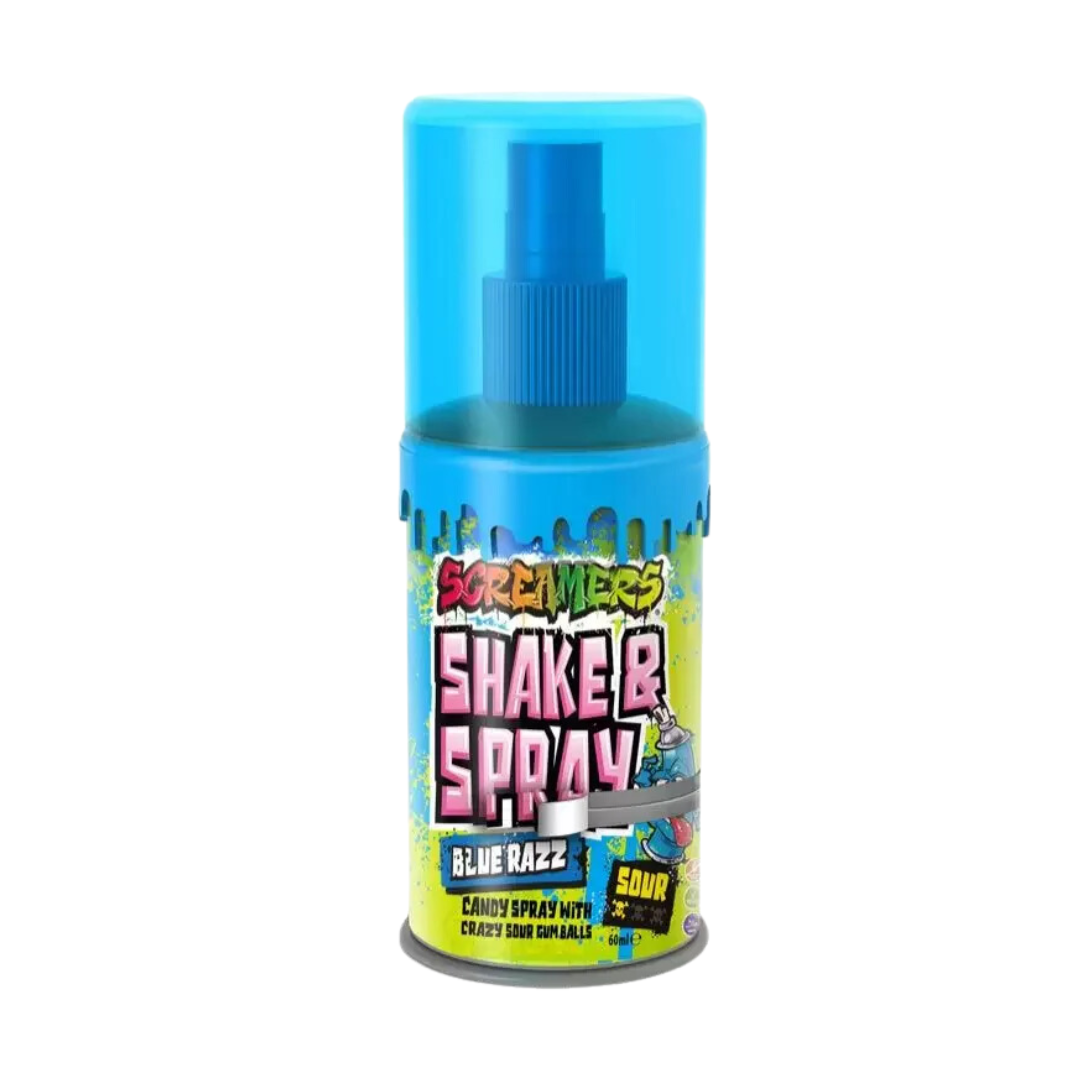Screamers Shake & Spray Blue Razz – Sweet As