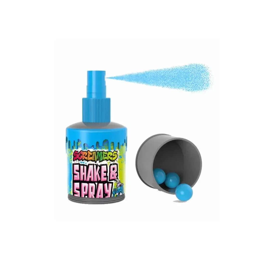 Screamers Shake & Spray Blue Razz 