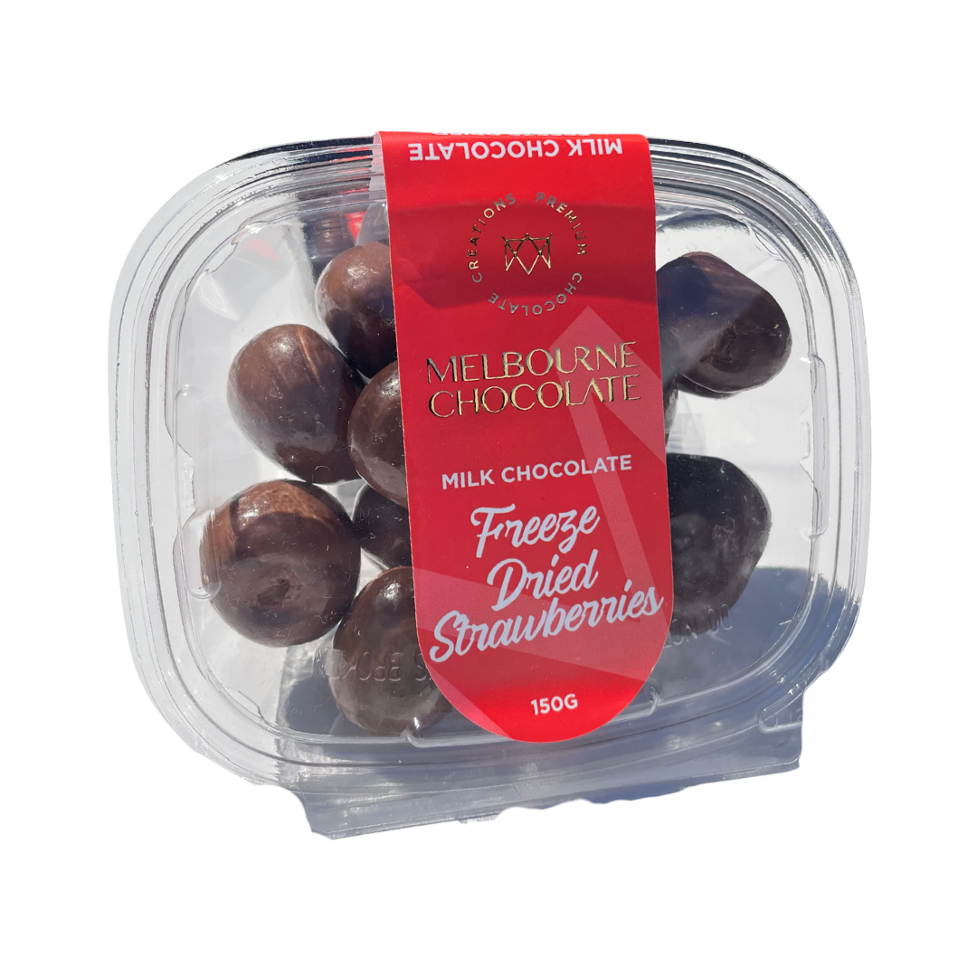 Milk Chocolate Freeze Dried Strawberries - 150g