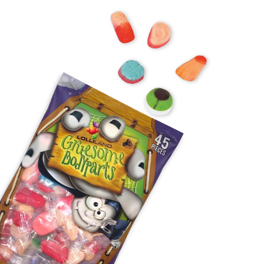 Gruesome Body Parts Halloween Candy 300g (45 Pieces)