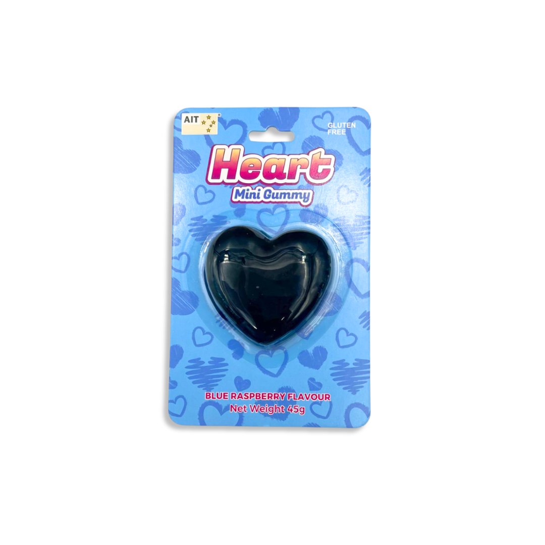 Blue Raspberry Heart - Mini Gummy 45g