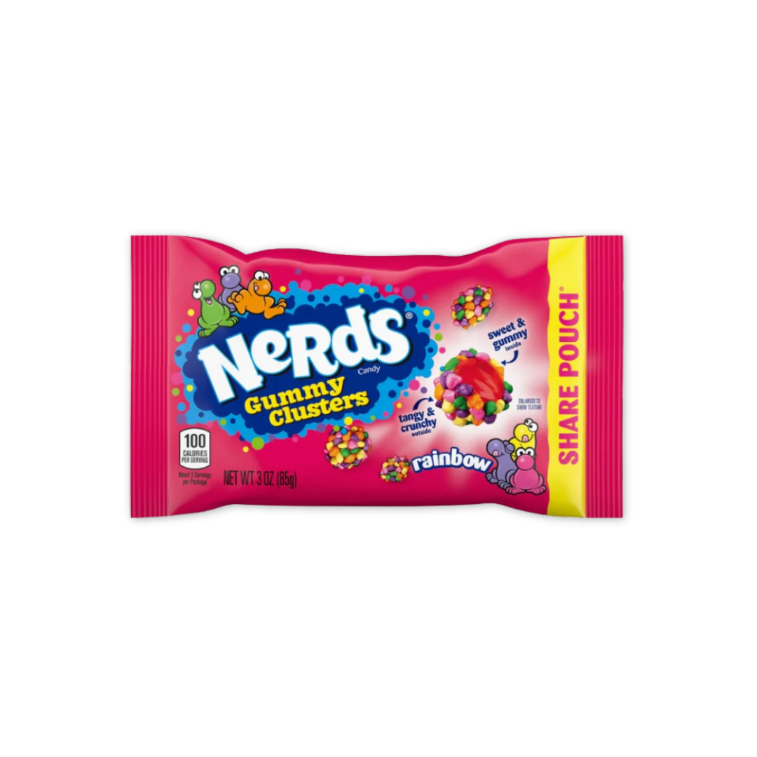 Rainbow Nerds Gummy Clusters Share Pouch 85g