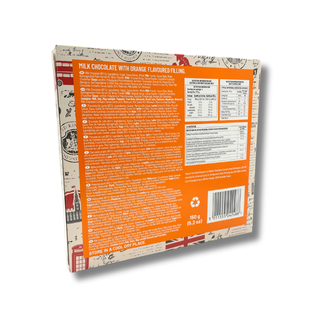 Walkers Milk Chocolate Orange Sticks - 150g