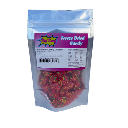 Big Bang Freeze Dried Rainbow Gummy Clusters 40g