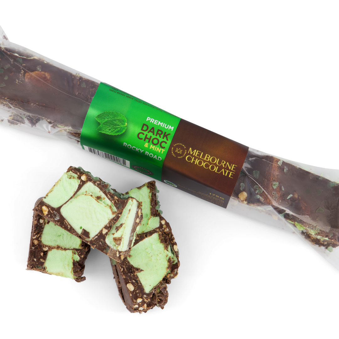 Premium Dark Chocolate and Mint Rocky Road - 135g