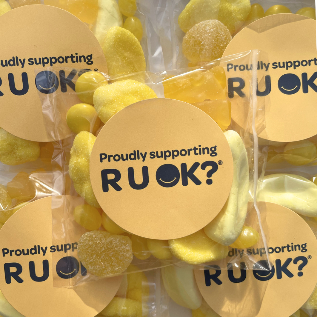R U OK? Day Mixed Yellow Lolly Bag 75g