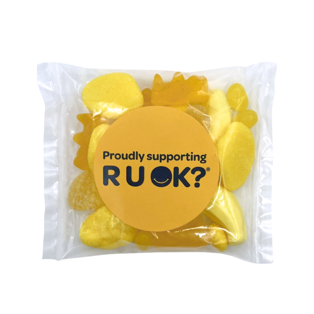 R U OK? Day Mixed Yellow Lolly Bag 75g
