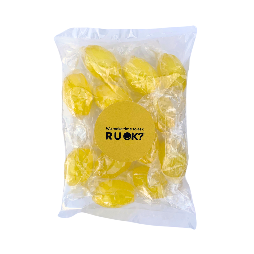 R U OK? Day Lemon Sherbets Lolly Bag