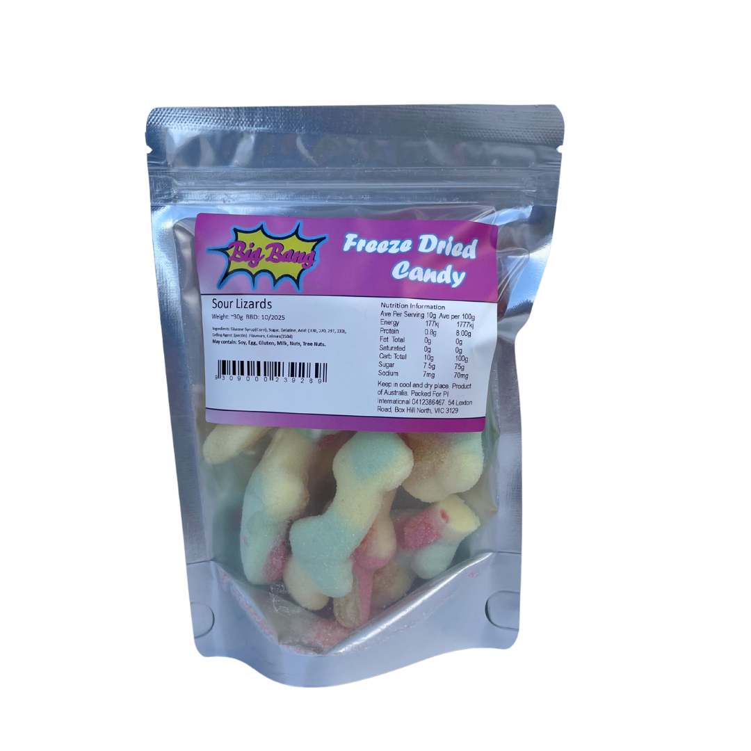 Big Bang Freeze Dried Sour Lizards 30g