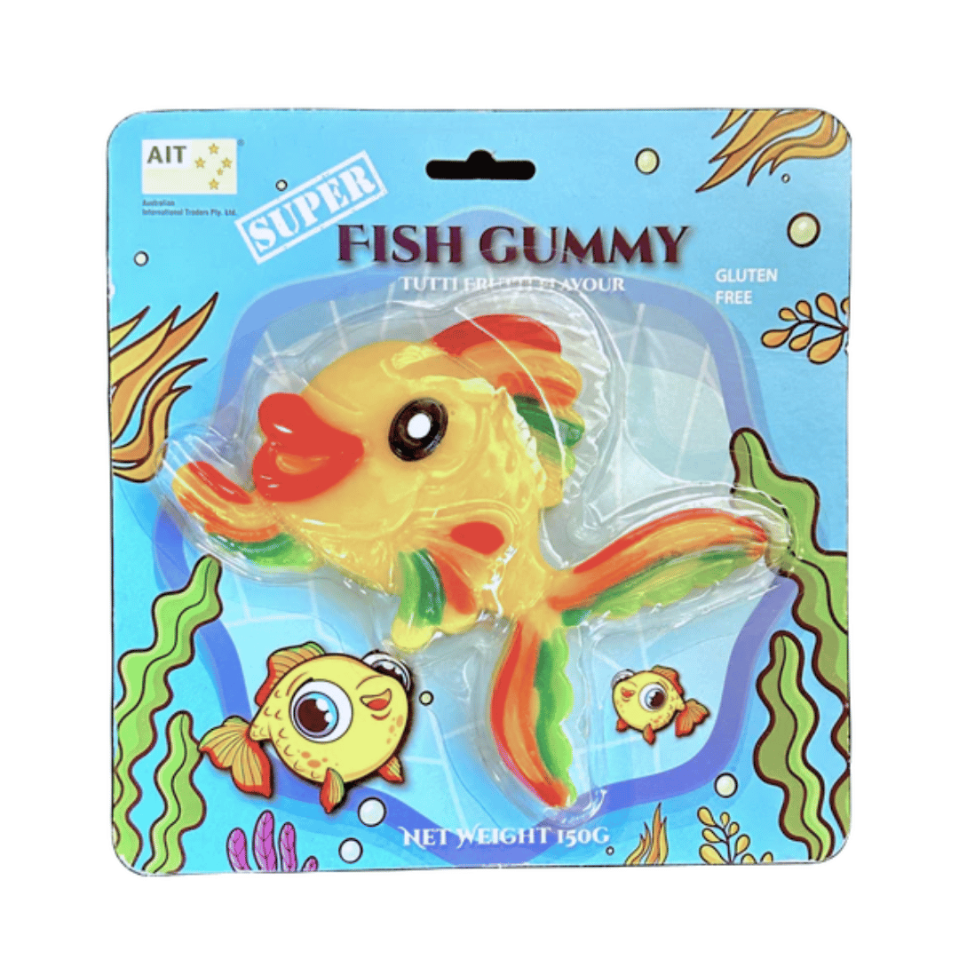 Super-Sized Tutti Frutti Fish Gummy – 150g