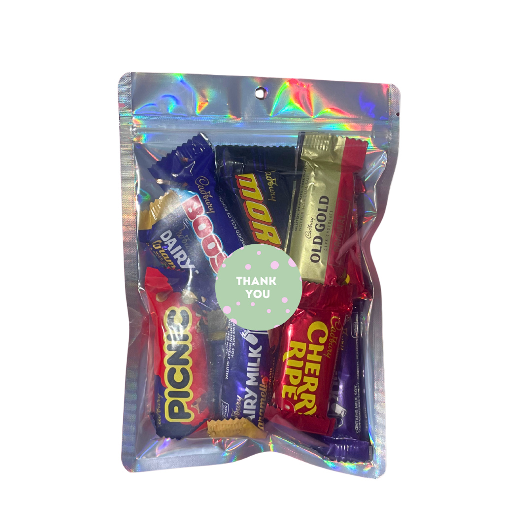 Cadbury Favourites Lolly Bag 150g thank you
