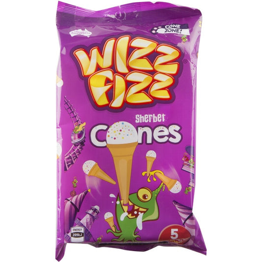 Wizz Fizz Sherbet Cones 5 pack