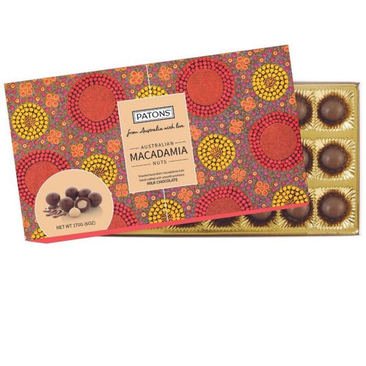 Patons Milk Chocolate Macadamia Tjupurrula Aboriginal Art 170g