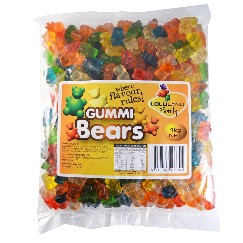 Lolliland Gummi Bears - 1kg Bag