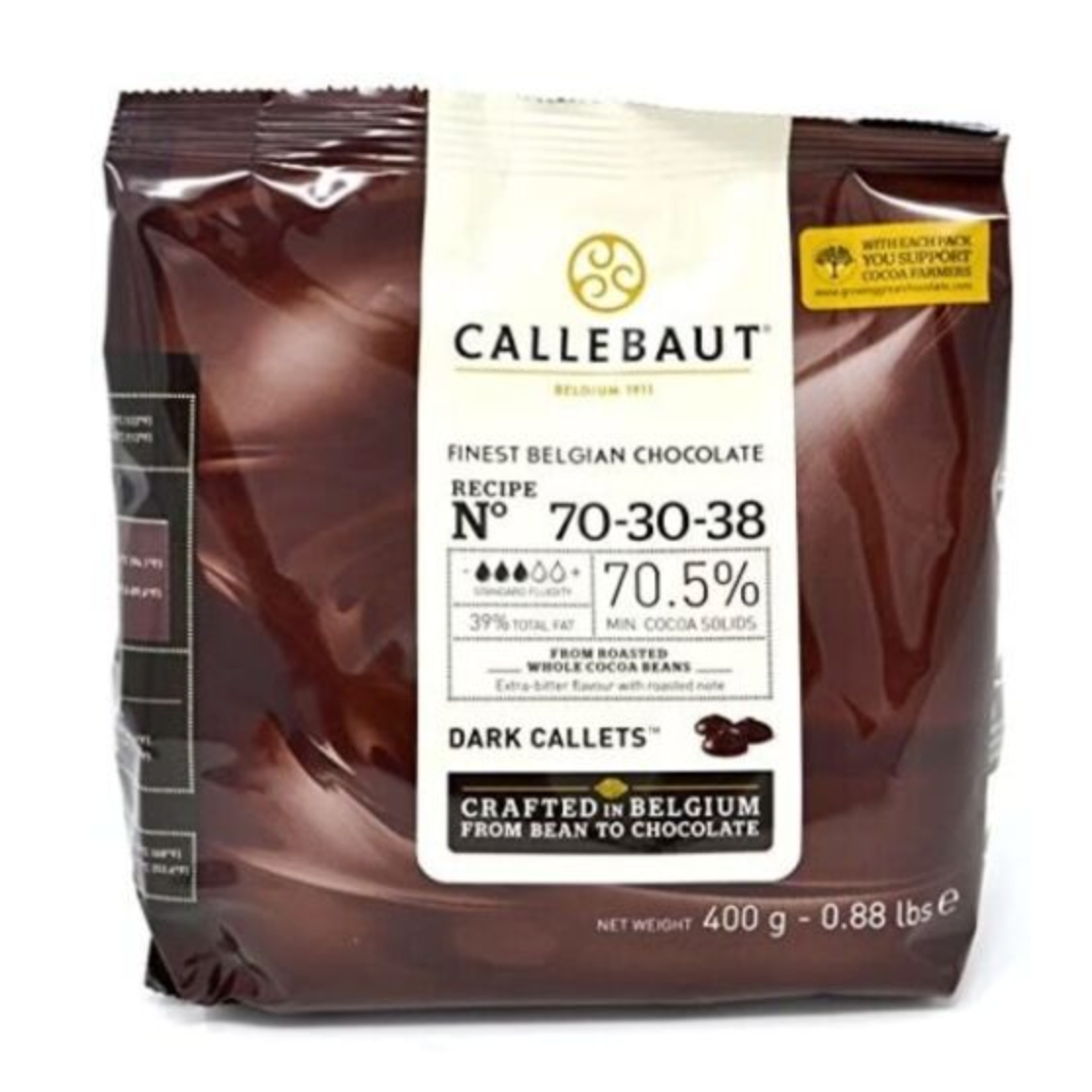 Callebaut Belgian Extra Dark Chocolate Callets 400g