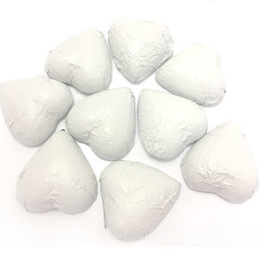 Milk Chocolate Love Hearts White - 1kg