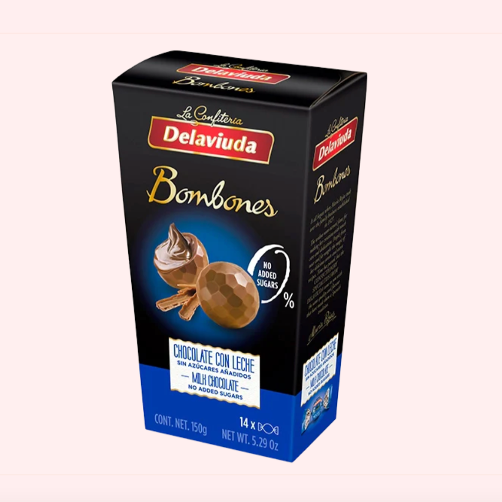 Delaviuda Bombones Milk Chocolate No Added Sugar 150g