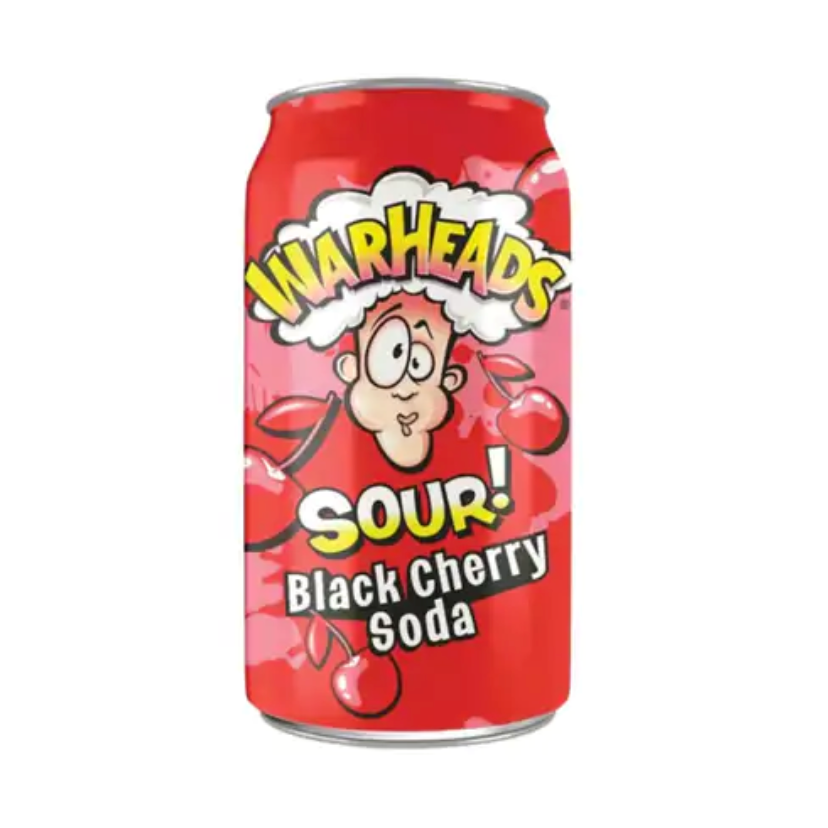 Warheads Sour Black Cherry Soda 355ml