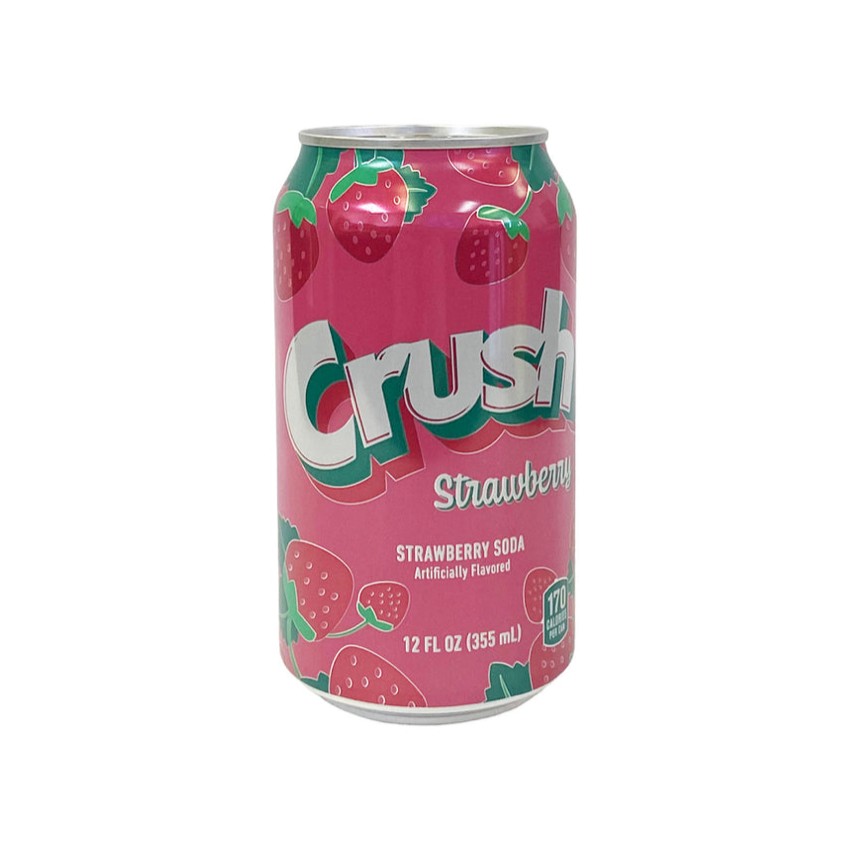Crush Strawberry Soda 355ml