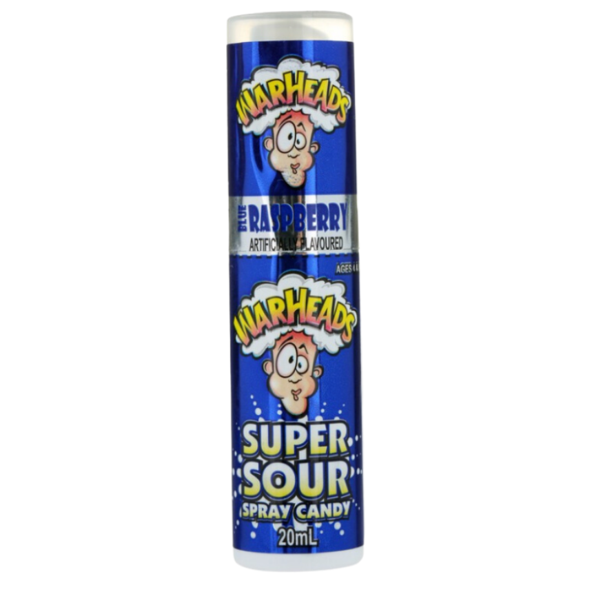 Warheads Blue Raspberry Super Sour Spray Candy