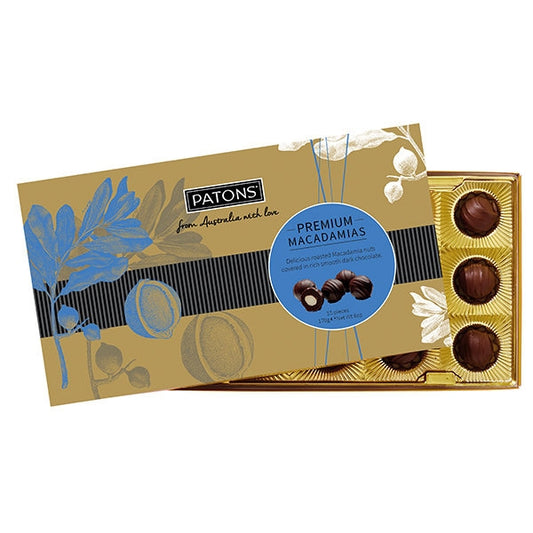 Patons Premium Dark Chocolate Macadamia 170g