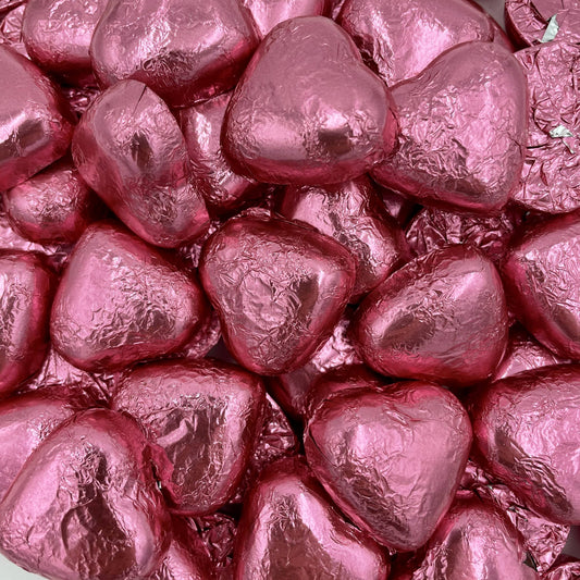 Milk Chocolate PINK Love Hearts - 1kg / Italian